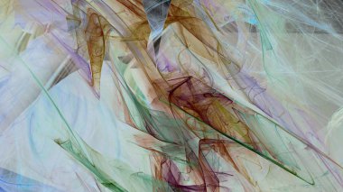 Fantezi kaotik renkli fraktal desen. Soyut Fraktal şekiller. 3D render resimde arka plan veya duvar kağıdı.