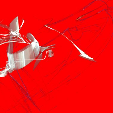 Fantezi kaotik renkli fraktal desen. Soyut Fraktal şekiller. 3D render resimde arka plan veya duvar kağıdı.