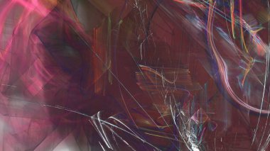 Fantezi kaotik renkli fraktal desen. Soyut Fraktal şekiller. 3D render resimde arka plan veya duvar kağıdı.