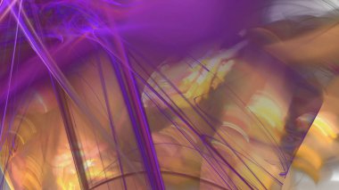 Fantezi kaotik renkli fraktal desen. Soyut Fraktal şekiller. 3D render resimde arka plan veya duvar kağıdı.