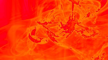 Fantezi kaotik renkli fraktal desen. Soyut Fraktal şekiller. 3D render resimde arka plan veya duvar kağıdı.