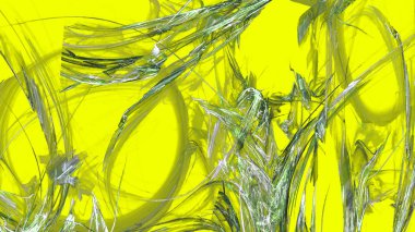 Fantezi kaotik renkli fraktal desen. Soyut Fraktal şekiller. 3D render resimde arka plan veya duvar kağıdı.