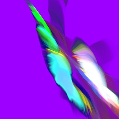 Fantezi kaotik renkli fraktal desen. Soyut Fraktal şekiller. 3D render resimde arka plan veya duvar kağıdı.