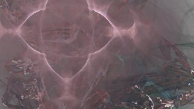 Fantezi kaotik renkli fraktal desen. Soyut Fraktal şekiller. 3D render resimde arka plan veya duvar kağıdı.