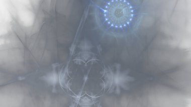 Fantezi kaotik renkli fraktal desen. Soyut Fraktal şekiller. 3D render resimde arka plan veya duvar kağıdı.