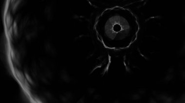 Fantezi kaotik renkli fraktal desen. Soyut Fraktal şekiller. 3D render resimde arka plan veya duvar kağıdı.