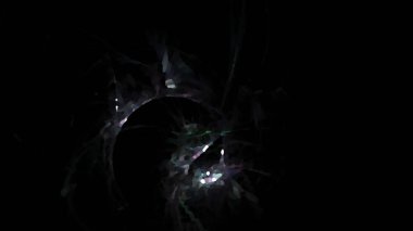 Fantezi kaotik renkli fraktal desen. Soyut Fraktal şekiller. 3D render resimde arka plan veya duvar kağıdı.