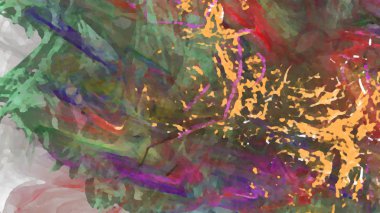 Fantezi kaotik renkli fraktal desen. Soyut Fraktal şekiller. 3D render resimde arka plan veya duvar kağıdı.