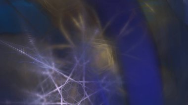 Fantezi kaotik renkli fraktal desen. Soyut Fraktal şekiller. 3D render resimde arka plan veya duvar kağıdı.