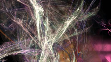 Fantezi kaotik renkli fraktal desen. Soyut Fraktal şekiller. 3D render resimde arka plan veya duvar kağıdı.