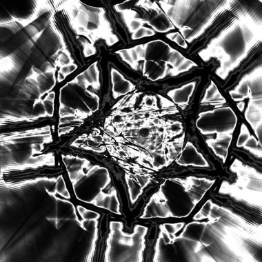 Fantezi kaotik renkli fraktal desen. Soyut Fraktal şekiller. 3D render resimde arka plan veya duvar kağıdı.