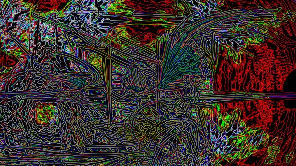 Fantasy Chaotyczne Fraktal Kolorowy Wzór Abstrakcja Fraktal Kształty Renderowania Tła — Zdjęcie stockowe