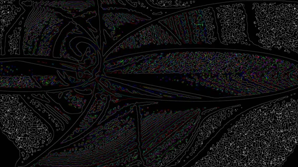 Fantasia Caótico Padrão Fractal Colorido Formas Fractais Abstratas Renderização Ilustração — Fotografia de Stock