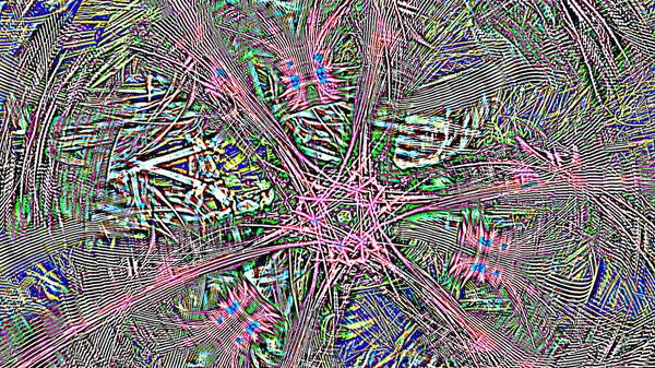 Fantasie Chaotische Kleurrijke Fractale Patroon Abstracte Fractale Vormen Rendering Afbeelding — Stockfoto