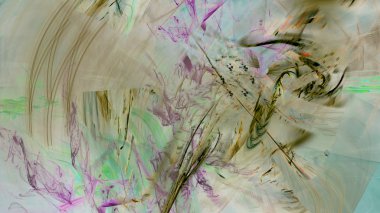 Fantezi kaotik renkli fraktal desen. Soyut Fraktal şekiller. 3D render resimde arka plan veya duvar kağıdı.