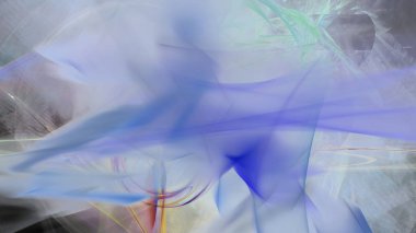 Fantezi kaotik renkli fraktal desen. Soyut Fraktal şekiller. 3D render resimde arka plan veya duvar kağıdı.