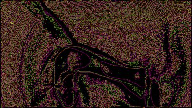 Fantezi kaotik renkli fraktal desen. Soyut Fraktal şekiller. 3D render resimde arka plan veya duvar kağıdı.