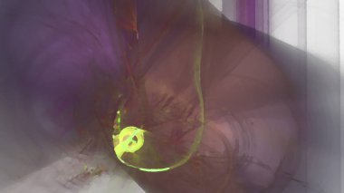 Fantezi kaotik renkli fraktal desen. Soyut Fraktal şekiller. 3D render resimde arka plan veya duvar kağıdı.