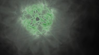 Fantezi kaotik renkli fraktal desen. Soyut Fraktal şekiller. 3D render resimde arka plan veya duvar kağıdı.