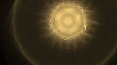 Fantezi kaotik renkli fraktal desen. Soyut Fraktal şekiller. 3D render resimde arka plan veya duvar kağıdı.