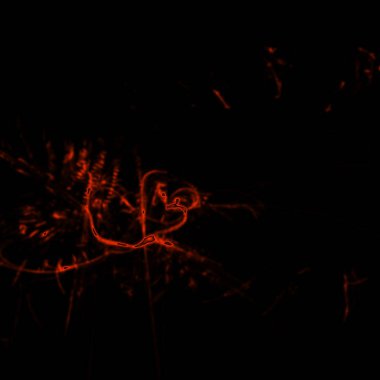 Fantezi kaotik renkli fraktal desen. Soyut Fraktal şekiller. 3D render resimde arka plan veya duvar kağıdı.