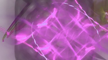 Fantezi kaotik renkli fraktal desen. Soyut Fraktal şekiller. 3D render resimde arka plan veya duvar kağıdı.