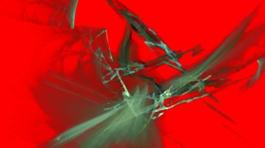 Fantezi kaotik renkli fraktal desen. Soyut Fraktal şekiller. 3D render resimde arka plan veya duvar kağıdı.