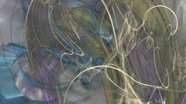 Fantezi kaotik renkli fraktal desen. Soyut Fraktal şekiller. 3D render resimde arka plan veya duvar kağıdı.