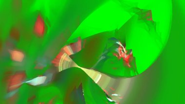 Fantezi kaotik renkli fraktal desen. Soyut Fraktal şekiller. 3D render resimde arka plan veya duvar kağıdı.