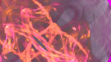 Fantezi kaotik renkli fraktal desen. Soyut Fraktal şekiller. 3D render resimde arka plan veya duvar kağıdı.