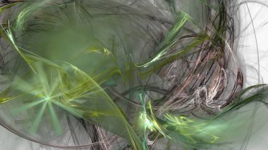 Fantezi kaotik renkli fraktal desen. Soyut Fraktal şekiller. 3D render resimde arka plan veya duvar kağıdı.