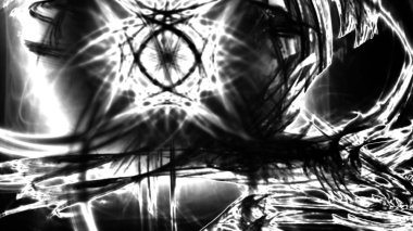 Fantezi kaotik renkli fraktal desen. Soyut Fraktal şekiller. 3D render resimde arka plan veya duvar kağıdı.