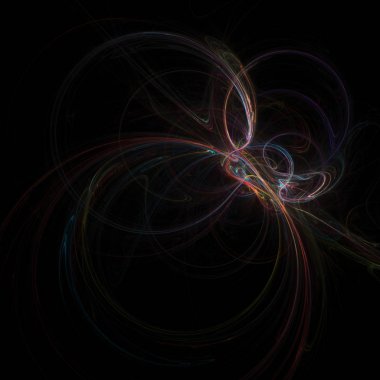 Fantezi kaotik renkli fraktal desen. Soyut Fraktal şekiller. 3D render resimde arka plan veya duvar kağıdı.