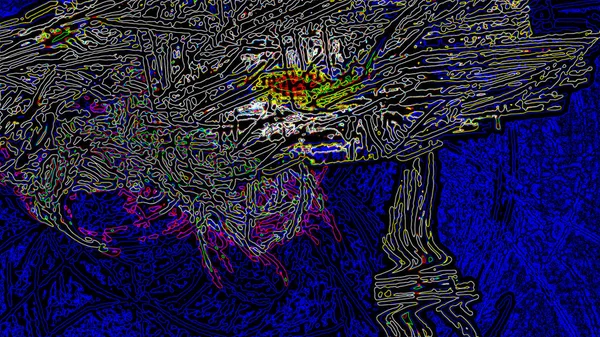 Fantasie Chaotische Kleurrijke Fractale Patroon Abstracte Fractale Vormen Rendering Afbeelding — Stockfoto