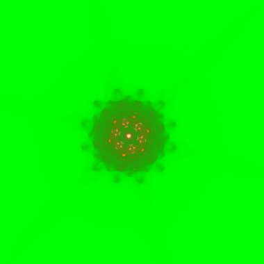 Fantezi kaotik renkli fraktal desen. Soyut Fraktal şekiller. 3D render resimde arka plan veya duvar kağıdı.