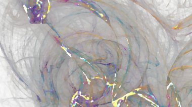 Fantezi kaotik renkli fraktal desen. Soyut Fraktal şekiller. 3D render resimde arka plan veya duvar kağıdı.