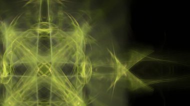 Fantezi kaotik renkli fraktal desen. Soyut Fraktal şekiller. 3D render resimde arka plan veya duvar kağıdı.