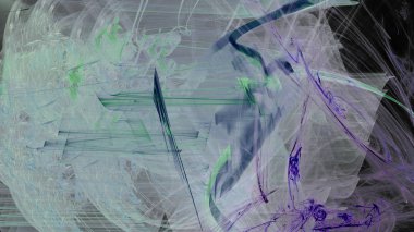 Fantezi kaotik renkli fraktal desen. Soyut Fraktal şekiller. 3D render resimde arka plan veya duvar kağıdı.