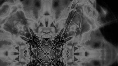 Fantezi kaotik renkli fraktal desen. Soyut Fraktal şekiller. 3D render resimde arka plan veya duvar kağıdı.