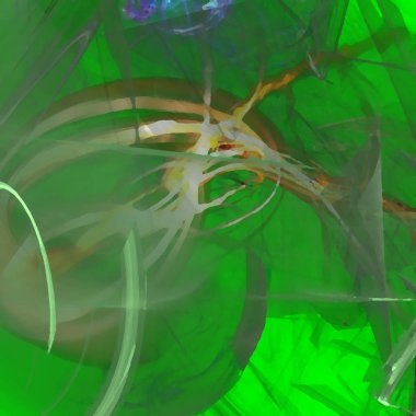 Fantezi kaotik renkli fraktal desen. Soyut Fraktal şekiller. 3D render resimde arka plan veya duvar kağıdı.