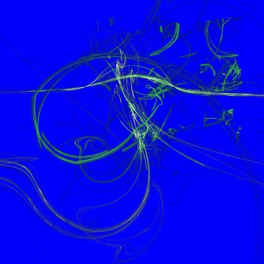 Fantezi kaotik renkli fraktal desen. Soyut Fraktal şekiller. 3D render resimde arka plan veya duvar kağıdı.