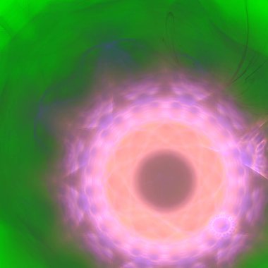 Fantezi kaotik renkli fraktal desen. Soyut Fraktal şekiller. 3D render resimde arka plan veya duvar kağıdı.