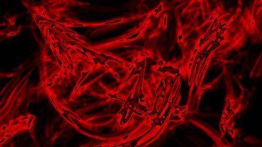 Fantezi kaotik renkli fraktal desen. Soyut Fraktal şekiller. 3D render resimde arka plan veya duvar kağıdı.