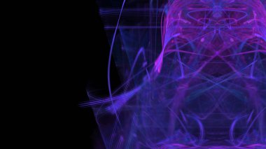 Fantezi kaotik renkli fraktal desen. Soyut Fraktal şekiller. 3D render resimde arka plan veya duvar kağıdı.