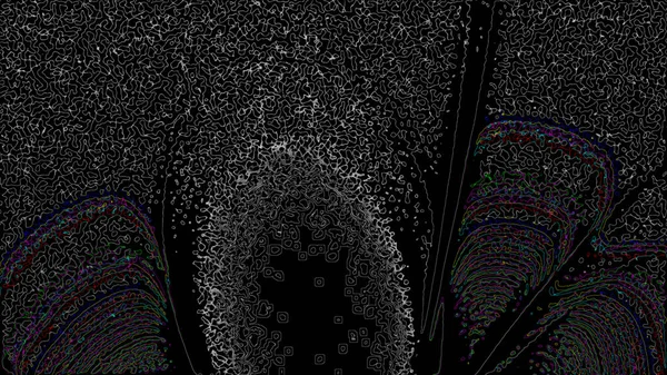 Фантазия Хаотичной Красочной Фрактальной Картины Абстрактные Фрактальные Формы Рендеринг Фона — стоковое фото