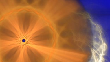 Fantezi kaotik renkli fraktal desen. Soyut Fraktal şekiller. 3D render resimde arka plan veya duvar kağıdı.