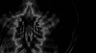 Fantezi kaotik renkli fraktal desen. Soyut Fraktal şekiller. 3D render resimde arka plan veya duvar kağıdı.