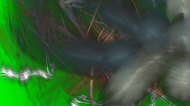 Fantezi kaotik renkli fraktal desen. Soyut Fraktal şekiller. 3D render resimde arka plan veya duvar kağıdı.