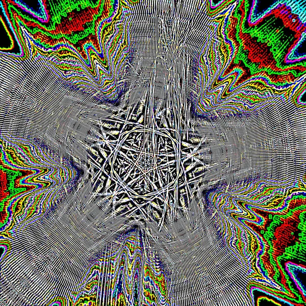 Fantasie Chaotische Kleurrijke Fractale Patroon Abstracte Fractale Vormen Rendering Afbeelding — Stockfoto