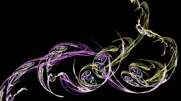 Fantezi kaotik renkli fraktal desen. Soyut Fraktal şekiller. 3D render resimde arka plan veya duvar kağıdı.